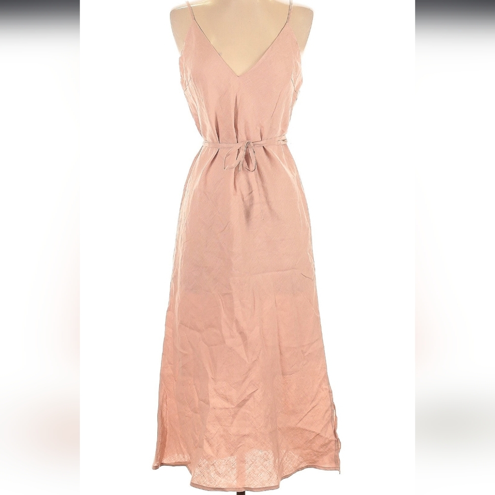 Gold Hawk Elegant Pink Sleeveless Dress